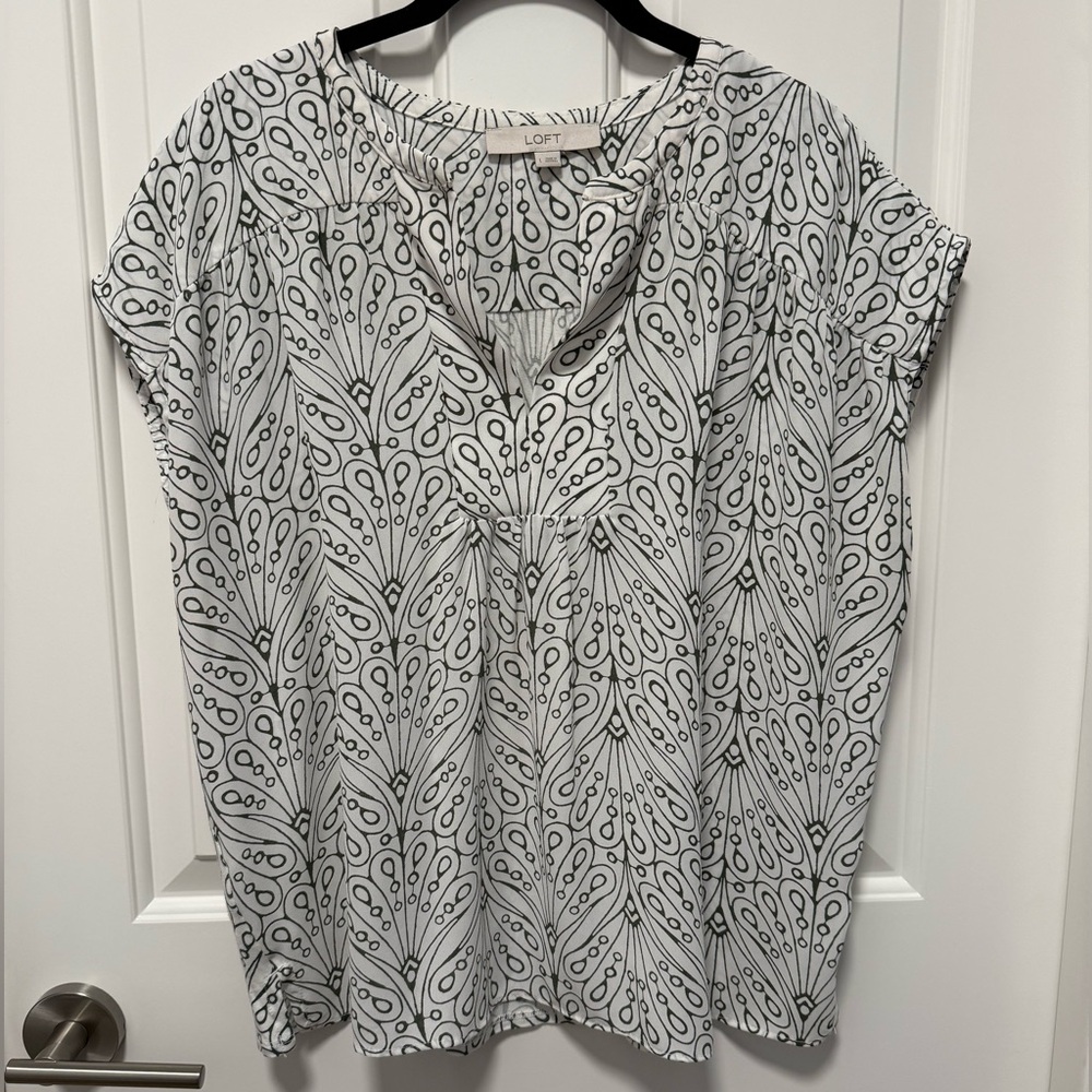 Loft Mixed Media Top